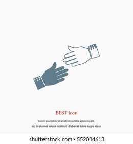 hnds icon vector, flat design best vector icon