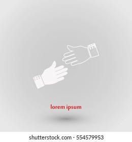 hnds icon vector, flat design best vector icon