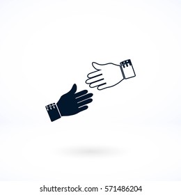 hnds icon vector, flat design best vector icon