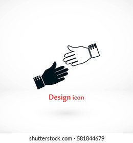 hnds icon vector, flat design best vector icon