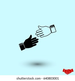 hnds icon vector, flat design best vector icon