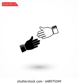 hnds icon vector, flat design best vector icon