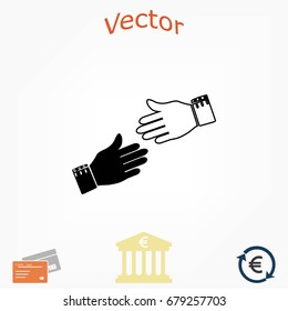 hnds icon vector, flat design best vector icon