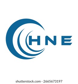 HNE-Briefdesign. Logo-Design der HNE-Buchstabentechnologie auf weißem Hintergrund. HNE Monogram Logo Design für Unternehmer und Unternehmen.