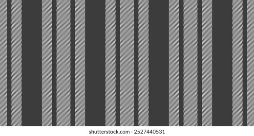 Hnfinity stripe textile vector, interior texture vertical seamless. Aoyalty fabric lines background pattern in grey and white colors palette.