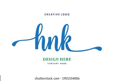 HNK lettering logo is simple, easy to understand and authoritative