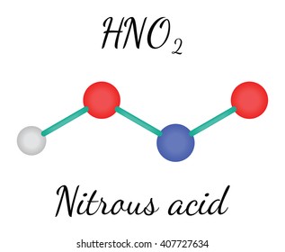 HNO2 nitrous acid molecule