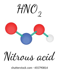 HNO2 nitrous acid molecule