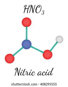 HNO3 nitric acid molecule