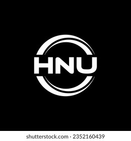 HNU Logo Design, Inspiration for a Unique Identity. Modern Elegance and Creative Design. Watermark Your Success with the Striking this Logo.