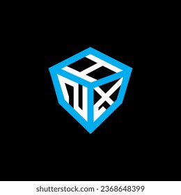 Diseño vectorial del logotipo de la letra HNX, logotipo simple y moderno de HNX. Diseño de alfabetos de lujo HNX  