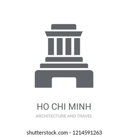 Ho chi minh mausoleum icon. Trendy Ho chi minh mausoleum logo concept on white background from Architecture and Travel collection. Suitable for use on web apps, mobile apps and print media.