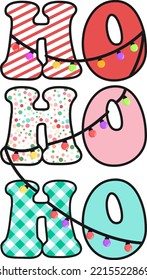 Ho Ho Ho
Christmas It can be used on T-Shirt, labels, icons, Sweater, Jumper, Hoodie, Mug, Sticker