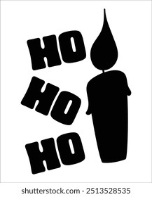 HO HO HO Christmas retro wavy groovy t shirt design