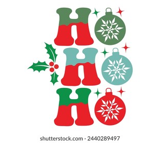 Ho Ho Ho Navidad Svg, Camiseta divertida, Camisetas de feliz Navidad, Cotizaciones divertidas de Navidad, Archivo de corte Svg, Uso comercial