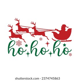 Ho Ho Ho Christmas T shirt design