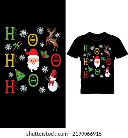  Ho Ho Ho- Christmas T – Shirt Design,Gift For Family Shirt, Christmas Shirt, Christmas Joy Shirt, Merry Christmas Family Shirts– Printable Sublimation Design.