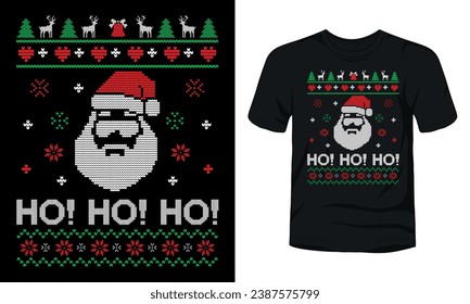 Ho Ho Ho Christmas t-shirt design