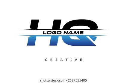 HO Creative Dynamic Logo Design Modern Company Branding Design Creative Monogram Latter Mark.