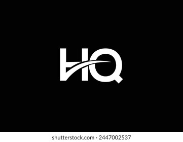 Diseño de logotipo de carta creativa de HO y logotipo inicial