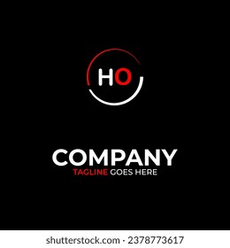 HO creative modern letters logo design template