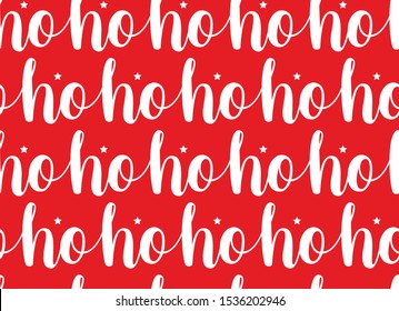 ho ho ho cristmas santa vctor pattern illustration