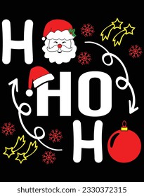 Ho ho ho EPS file for cutting machine. You can edit and print this vector art with EPS editor.