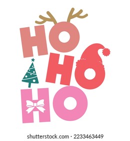 Ho ho ho funny Christmas design