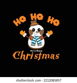 Ho HO HO Have berry christmas T-Shirt Design. For Print T-Shirt and more Images 
