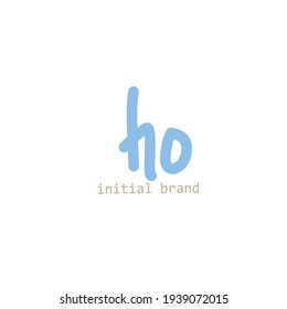 ・ Escritura manual inicial o logotipo manuscrito para la identidad con un monograma de belleza y un diseño de logotipo elegante