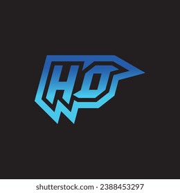 HO initiale Inspiration Logo Design-Support und Gaming Clan Ideen