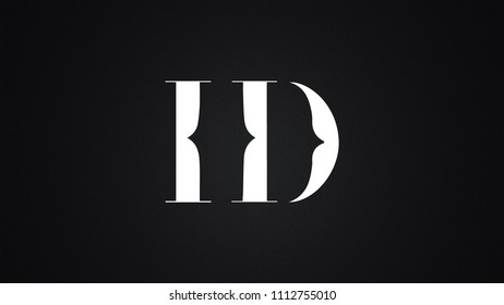 HO Letter Logo Design Template Vector