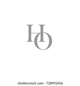 HO Letter Logo, Icon, Vector element design
