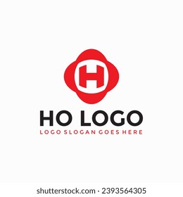 HO Letter logo vector image