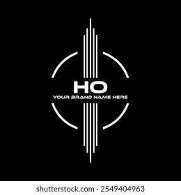 Diseño del logotipo de HO, logotipo simple y moderno de HO.
 HO diseño de alfabeto lujoso