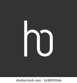 ho logo designed with Letter h and o in vector format.