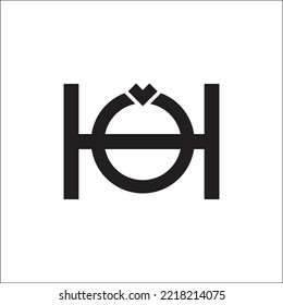 HO Logo Letter Vector Illustration