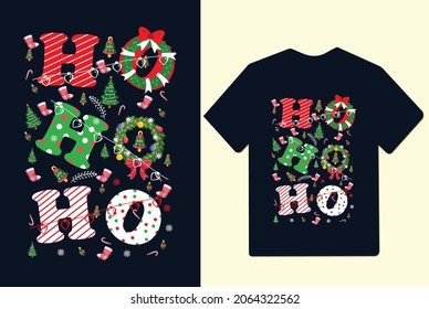 Ho Ho Ho Marry chirstmas 2021 T shirt design for christmas
Joy, jesus, new year.