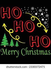 Ho ho ho merry christmas EPS file for cutting machine. You can edit and print this vector art with EPS editor.