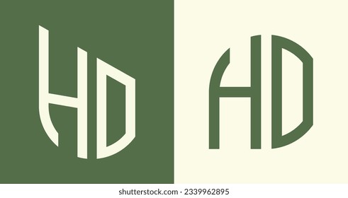 HO modern initial letter logo design vector bundle. It will be suitable for which company or brand name start those initial.