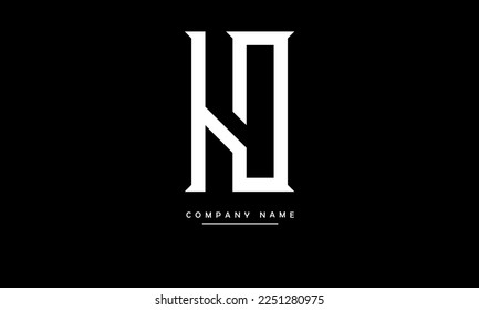 HO, OH Abstract Letters Logo Monogram