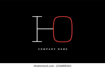 HO, OH Abstract Letters Logo Monogram