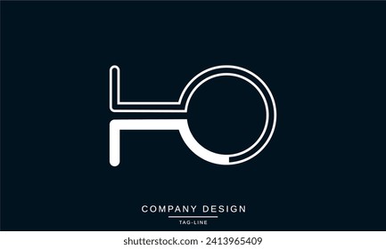 HO, OH, Abstract Letters Logo Monogram