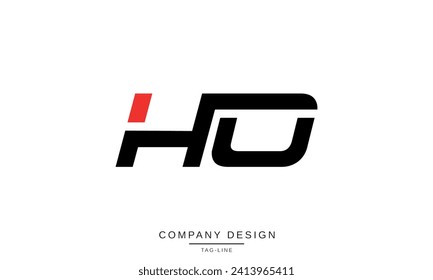 HO, OH, Abstract Letters Logo Monogram