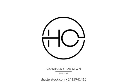 HO, OH, Abstract Letters Logo Monogram