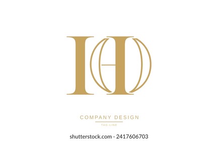 HO, OH, Abstract Letters Logo Monogram