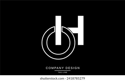 HO, OH, Abstract Letters Logo Monogram