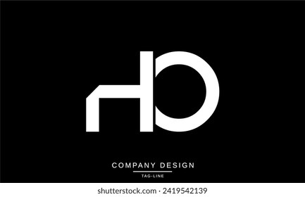 HO, OH, Abstract Letters Logo Monogram