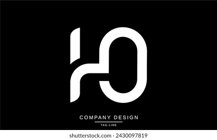 HO, OH Abstract Letters Logo Monogram