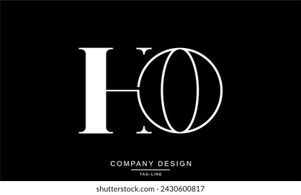 HO, OH Abstract Letters Logo Monogram